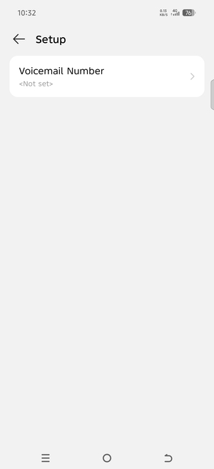 Select Voicemail Number
