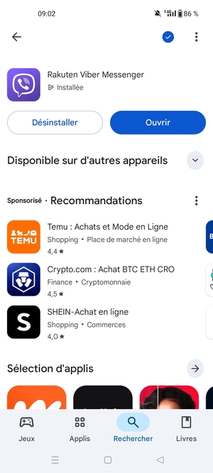 Sélectionnez Ouvrir