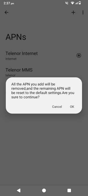 Select OK