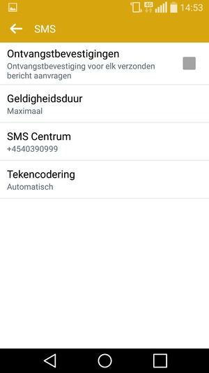 Selecteer SMS Centrum
