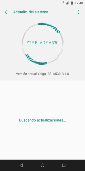 Espere a que la búsqueda termine