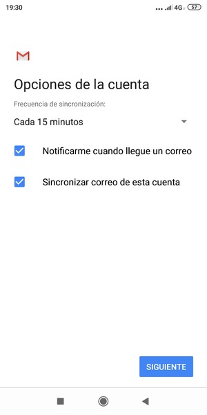 Seleccione SIGUIENTE