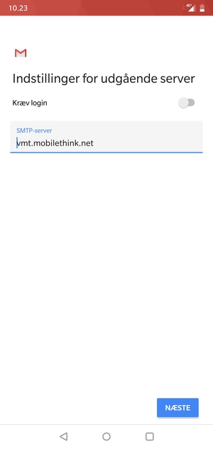 Slå Kræv login fra og vælg NÆSTE