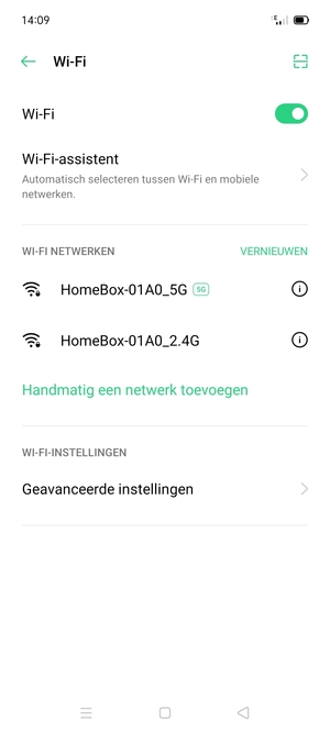 Selecteer het draadloze netwerk waarmee u verbinding wilt maken