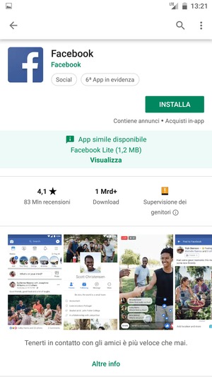 Seleziona INSTALLA