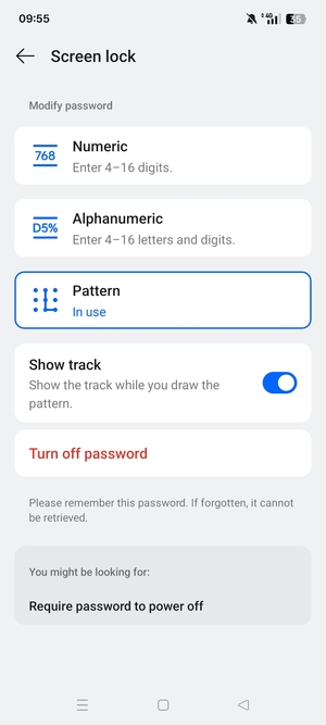 Your phone is now secure with a screen lock