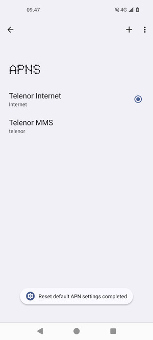 Select New APN
