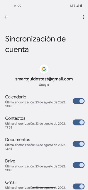 Asegúrese de haber seleccionado Contactos