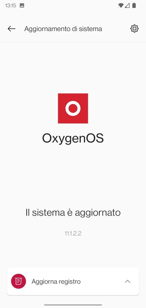 Se il tuo telefono è aggiornato, vedrai la seguente schermata