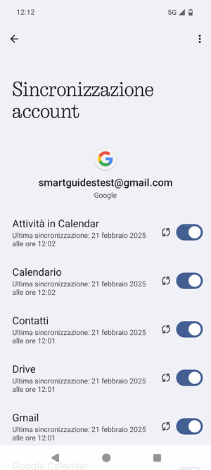 Seleziona il tasto Menu
