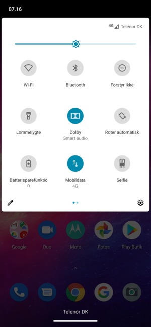 Aktiver Batterisparefunktion
