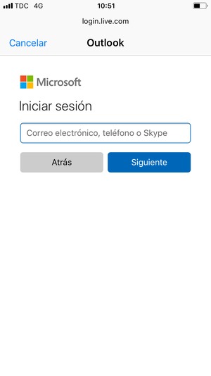Introduzca su Dirección de correo electrónico y seleccione Siguiente