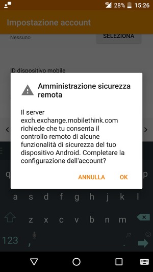 Seleziona OK