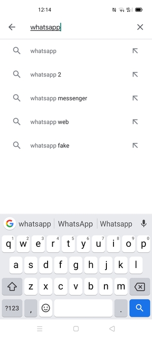 Inserisci il nome dell'app e seleziona Ricerca