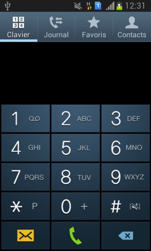 Appuyez longuement sur le numéro 1