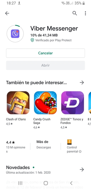 Espere a que el proceso de instalación finalice