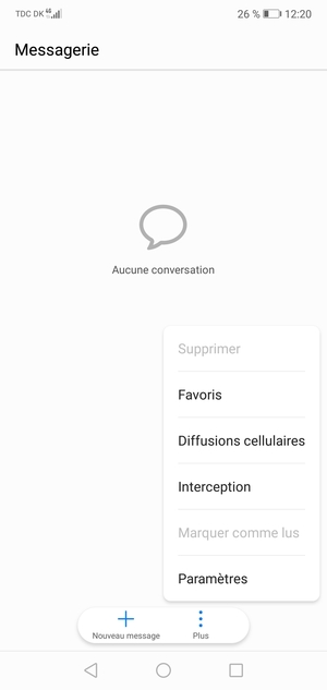 Sélectionnez Paramètres