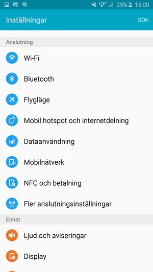 Välj Wi-Fi