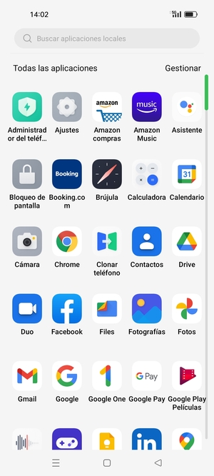 Seleccione Contactos