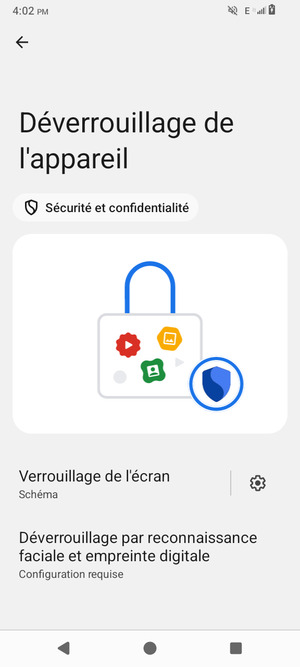 Votre téléphone est maintenant sécurisé par un écran de verrouillage