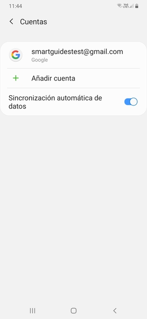 Seleccione su cuenta Google