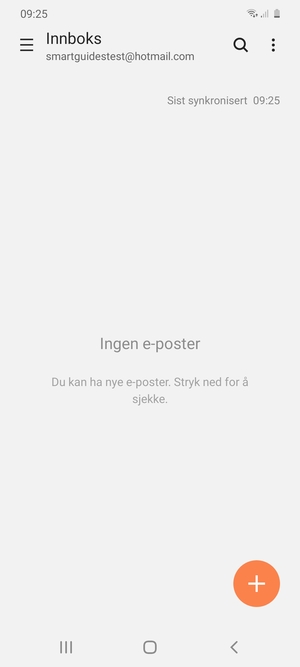 Hotmail er klar til bruk
