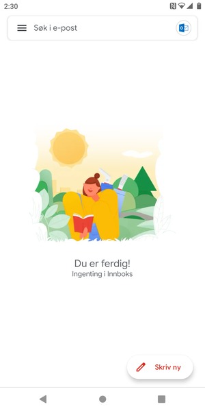 Hotmail er klar til bruk