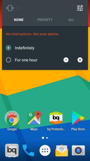 Select NONE for silent mode