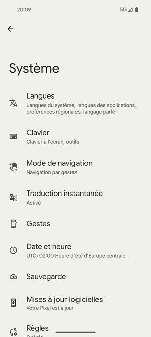Sélectionnez Mises à jour logicelles