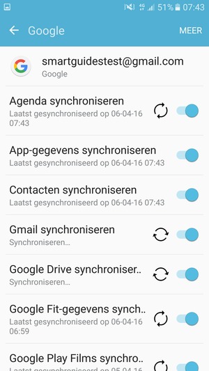 Uw gegevens worden gesynchroniseerd
