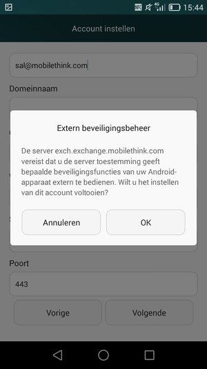 Selecteer OK