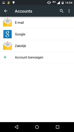 Selecteer Google