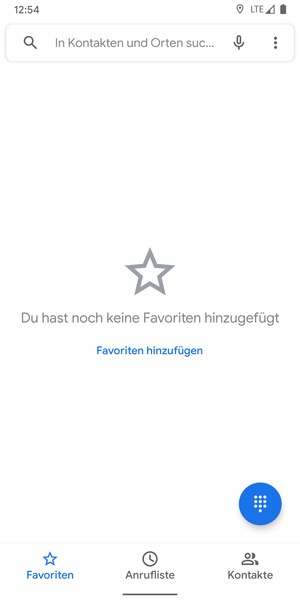 Wählen Sie Tastenfeld