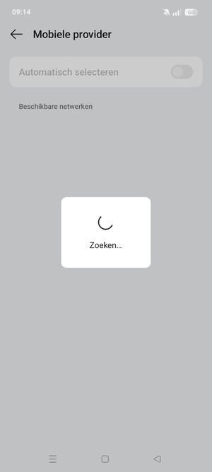 Wacht tot de zoekopdracht beëindigd is