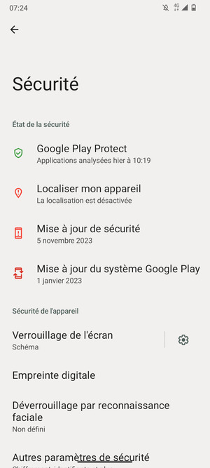Votre téléphone est maintenant sécurisé par un écran de verrouillage