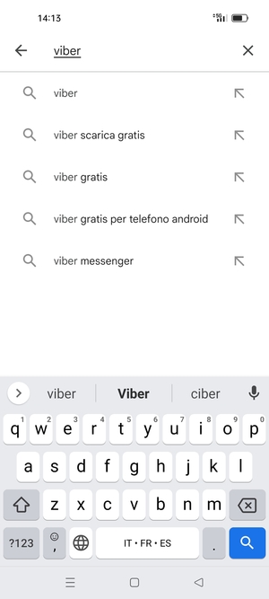 Inserisci il nome dell'app e seleziona Ricerca