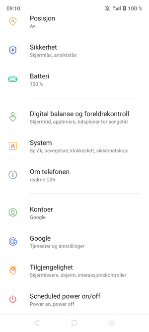 Bla til og velg System