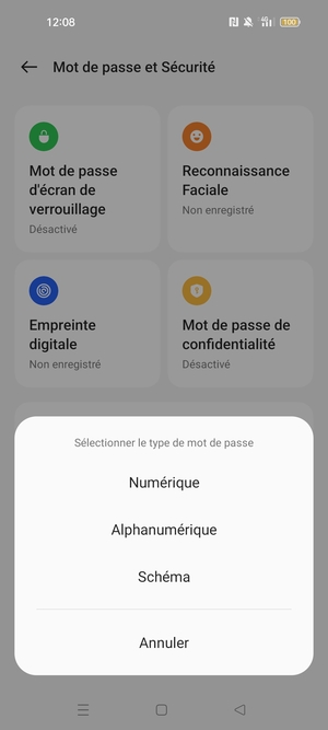 Sélectionnez Schéma