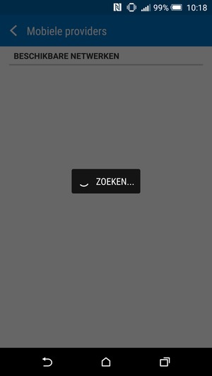 Wacht tot de zoekopdracht beëindigd is