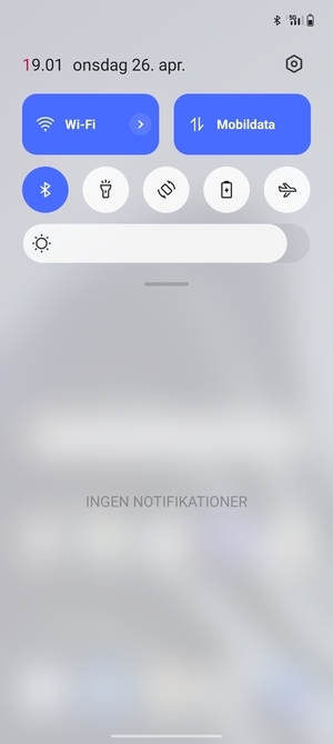 Aktiver topmenuen igen