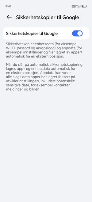 Velg tilbake-knappen
