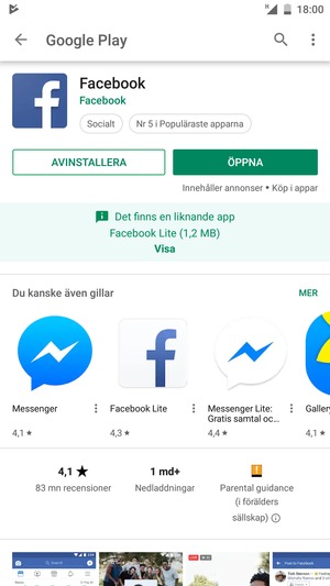 Välj ÖPPNA