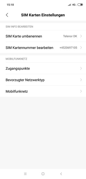 Wählen Sie Bevorzugter Netzwerktyp