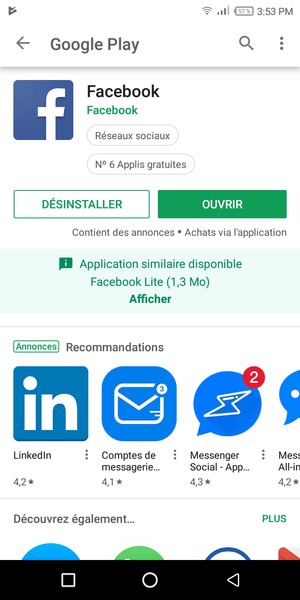 Sélectionnez OUVRIR