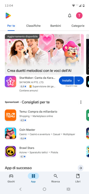 Seleziona Ricerca