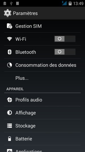 Sélectionnez Wi-Fi