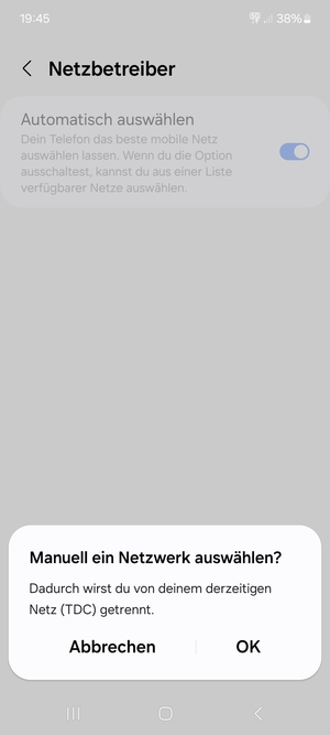 Wählen Sie OK