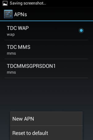 Select Reset to default