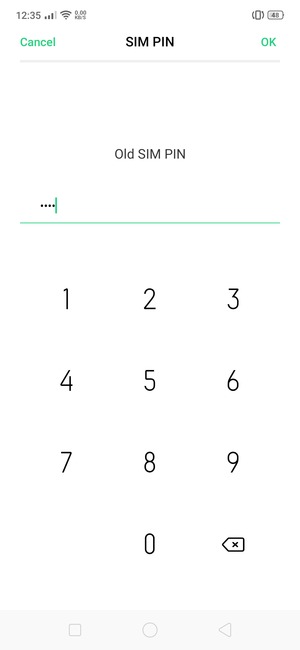 Enter your Old SIM PIN and select OK