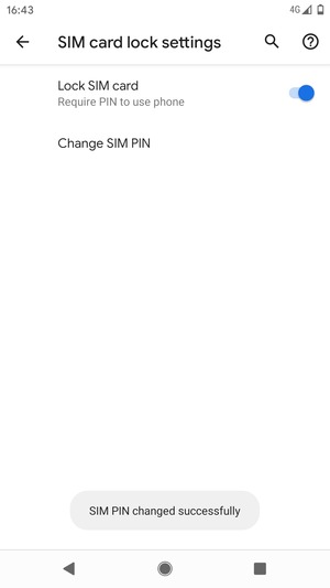 Your SIM PIN has been changed